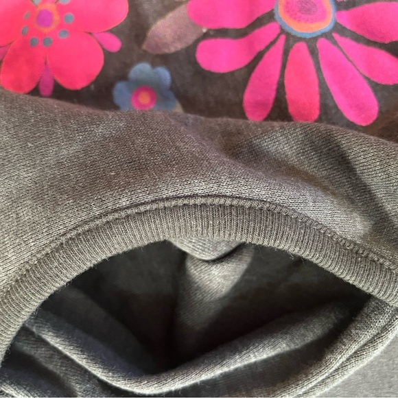 NATURAL LIFE Floral Graphic Crew Neck Sweater - Pink, Orange, Gray M NWT - Picture 8 of 10